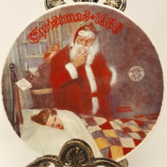 Norman Rockwell Deer Santy Claus Collection 1986 - Picture 1 of 7